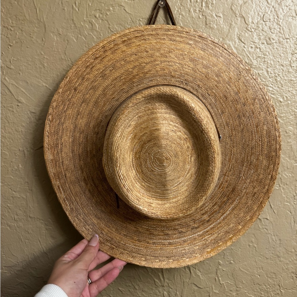 Brown Straw Hat - image 1